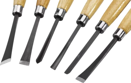 Набор STAYER: Резцы фигурные, с деревянной ручкой, 6шт 1832-H6 купить в Тюмени