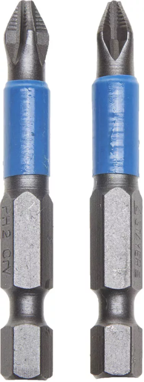 Биты STAYER "PROFI", хвостовик E 1/4", PH №2, 50мм, 2 шт 26203-2-50-02 купить в Тюмени