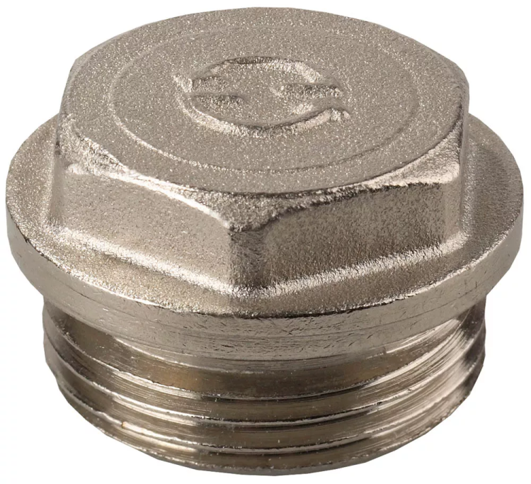 Заглушка GENERAL FITTINGS, 6-ти гранная головка с прижимной шайбой, латунь, наружная резьба, 1" 51100-1 купить в Тюмени
