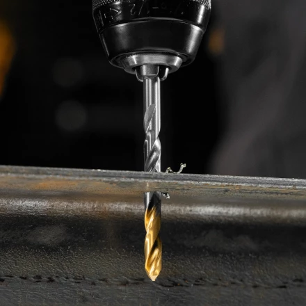 Набор сверл по металлу Denzel 723002, 1,5-6,5мм, Р6М5-TiN, Golden Tip, 13 шт купить в Тюмени