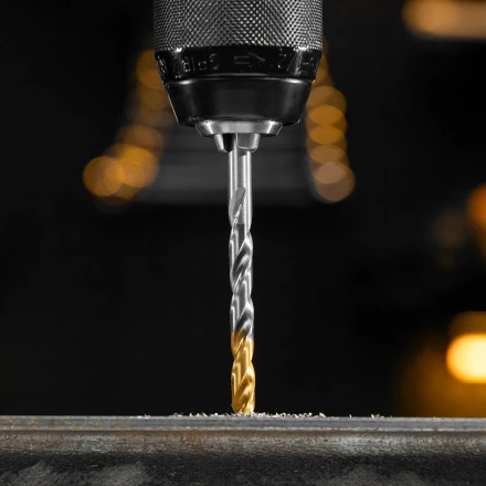 Набор сверл по металлу Denzel 723002, 1,5-6,5мм, Р6М5-TiN, Golden Tip, 13 шт купить в Тюмени