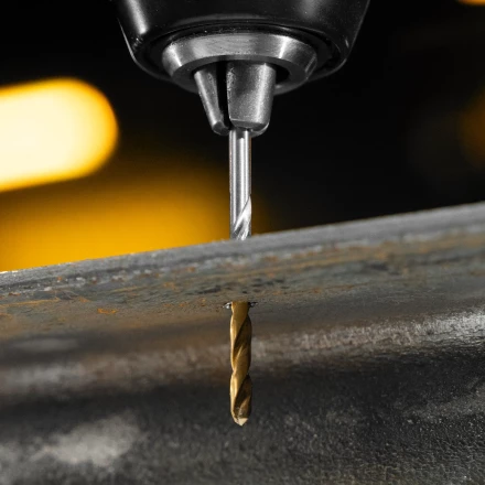 Набор сверл по металлу Denzel 723002, 1,5-6,5мм, Р6М5-TiN, Golden Tip, 13 шт купить в Тюмени