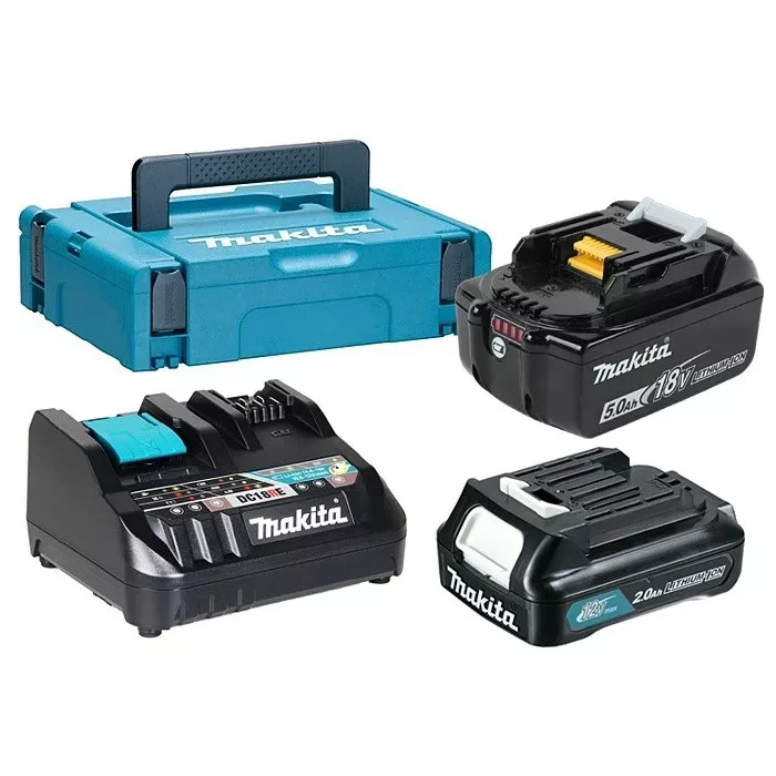 Набор 2 аккумулятора BL1850Bx1 шт. и BL1021Bx1 шт.+ зарядное устройство DC18RE Makita 199024-2 купить в Тюмени