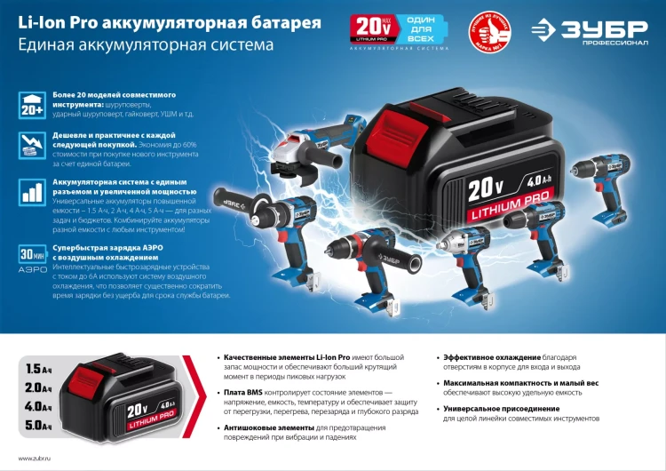 Дрель-шуруповерт BL-motor 2 АКБ DB-20 A5 серия ПРОФЕССИОНАЛ купить в Тюмени