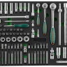 Набор головок торцевых 1/4" 3/8" 1/2"DR 81предмет вставок бит-40предметов EVAложемент Jonnesway S04H45121SV 49275 купить в Тюмени