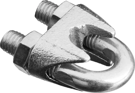 Зажим троса DIN 741, оцинкованный, 6мм, 80 шт, STAYER Master 30535-06 30535-06 купить в Тюмени