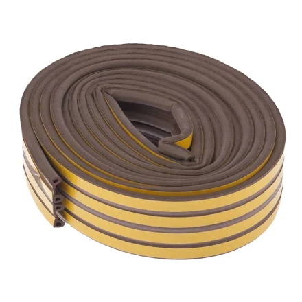 Уплотнитель 24 м профиль &quot;P&quot; коричневый СИБРТЕХ 93947 купить в Тюмени