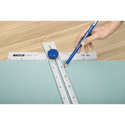 ЗУБР Т-угольник алюминиевый с подвижной направляющей, Профессионал (34389) купить в Тюмени