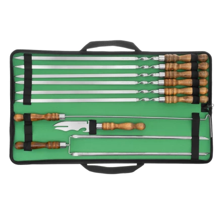 Набор шашлычный 9 предметов в сумке, Camping// Palisad 69754 купить в Тюмени