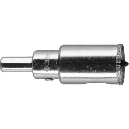 Коронка ЗУБР алмазная в сборе по кафелю, керамике с центрирующим сверлом и имбусовым ключом, зерно 60, 20мм 29850-20 купить в Тюмени