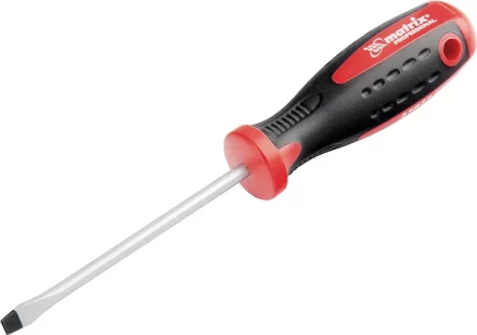 Отвертка Profi SL5,5 х 125 мм S2 двухкомп. рукоятка MATRIX 11816 купить в Тюмени