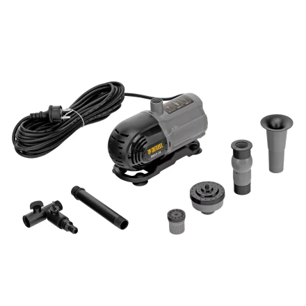 Насос фонтанный FNP31-24, 31 Вт, подъем 2,4 м, 1500 л/ч, колокольчик/2 каскада/гейзер Denzel 99031 купить в Тюмени