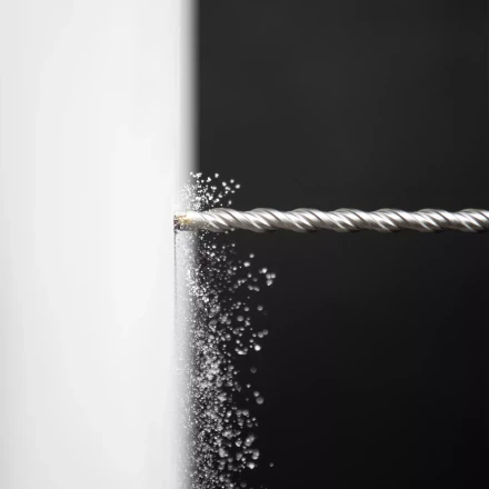 Бур по бетону Denzel, 8 x 260 мм, двойная спираль, три пылеотводящие кромки, 705014 купить в Тюмени