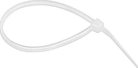 Хомуты 180 х 3,6 мм пластмассовые белые 100 шт  СИБРТЕХ 45525 купить в Тюмени