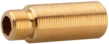 Муфта ЗУБР &quot;ШиреФит&quot; соединит. проходная &quot;внешн. резьба-внешн/внутр. резьба&quot; с накидн. гайками, 1/2&quot;- 3/4&quot; / 1/2&quot;, 71 мм 51590-071-1/2 купить в Тюмени