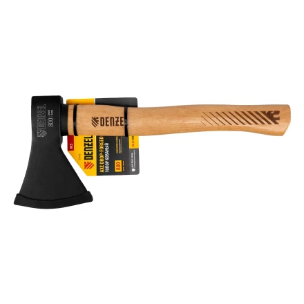 Топор, 800 г Denzel 21633, кованый, буковое топорище купить в Тюмени