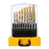 Набор сверл по металлу Denzel 723003, 1-10 мм, Р6М5-TiN, Golden Tip, 19 шт купить в Тюмени
