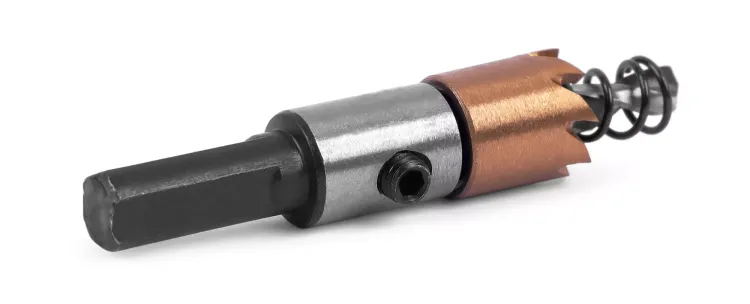 HSS-TiN коронка MESSER  13мм с центр. сверлом и толкающей пружиной для  лист. материала  до 2 мм ц/х купить в Тюмени