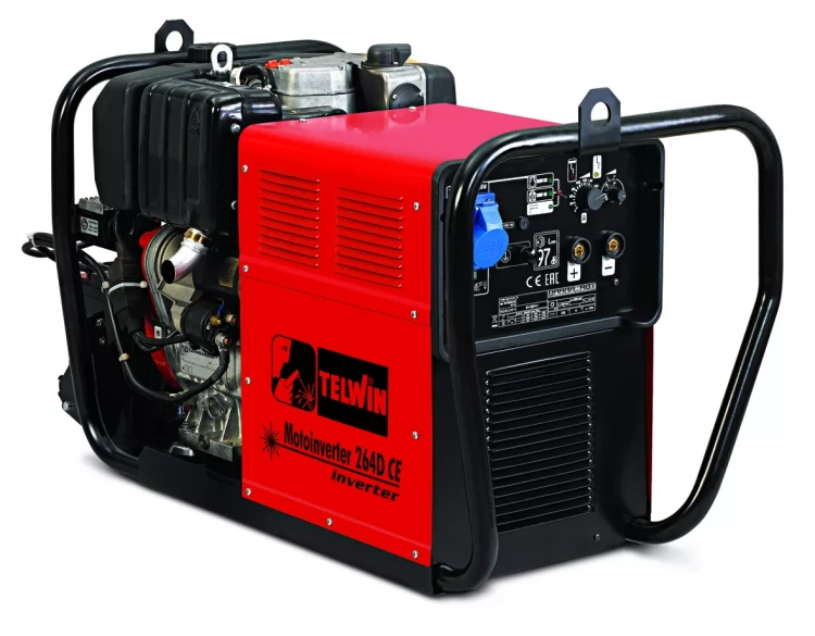 Инверторный сварочный бензогенератор Telwin MOTOINVERTER 264D CE двигатель LOMBARDINI купить в Тюмени