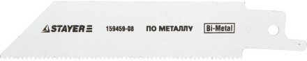 Полотно STAYER &quot;PROFI&quot; S522EF для сабельной эл. ножовки Bi-Met,тонколистовой, профильный металл, нерж сталь, цвет мет 159459-08 купить в Тюмени