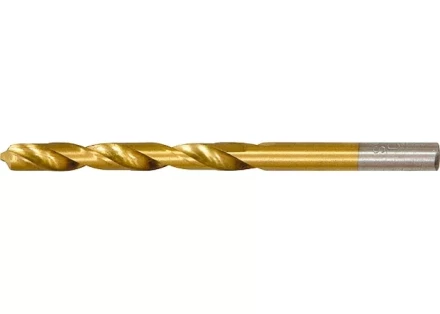 Сверло по металлу 5 мм HSS нитридтитановое покрытие цилиндрический хвостовик MATRIX 717500 купить в Тюмени