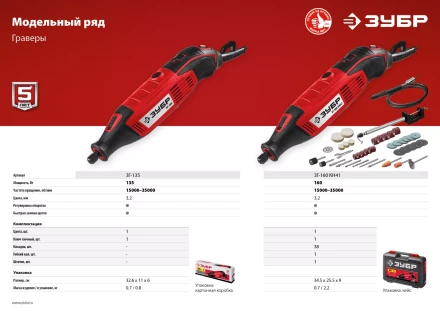 Гравер электрический + насадки ЗГ-160 КН41 серия МАСТЕР купить в Тюмени