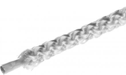 Шнур вязаный полипропиленовый СИБИН с сердечником, белый, длина 20 метров, диаметр 4 мм 50254 купить в Тюмени