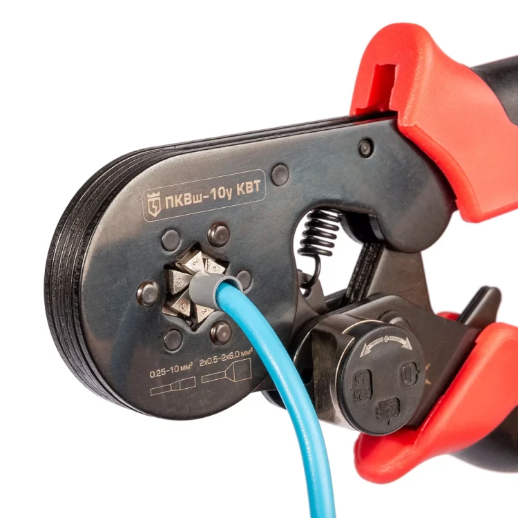 Пресс-клещи КВТ ПКВш-10у для опрессовки втулочных наконечников до 10 мм (92311) купить в Тюмени