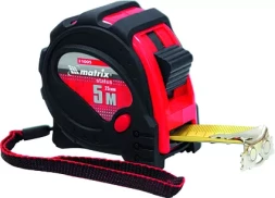 Рулетка Status magnet 3 fixations 3 м х 16 мм обрезиненный корпус зацеп с магнитом MATRIX 31004