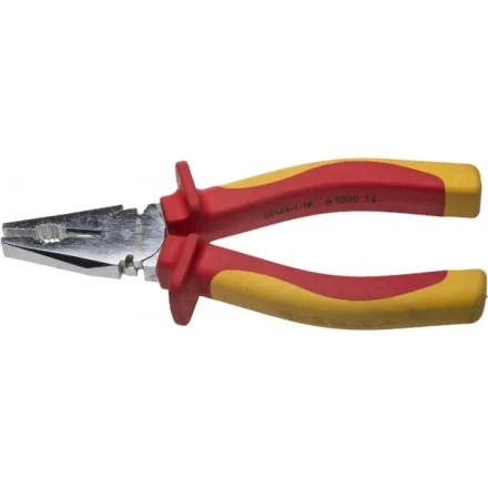 Плоскогубцы ЗУБР &quot;ПРОФЕССИОНАЛ&quot; &quot;ПРОФИЭЛЕКТРИК&quot;, диэлектрические комбинированные, двухкомп рукоятка, до ~1000В, 160мм 22145-1-16 купить в Тюмени