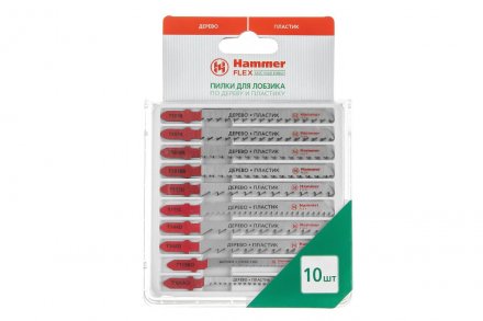 Пилки для лобзика HAMMER JG WD-PL набор No4 (10шт.) купить в Тюмени