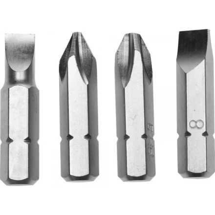 Набор STAYER &quot;PROFI&quot; Биты для ударно-поворотной отвертки, Cr-V, 38мм, 4 предмета 25667-S4 купить в Тюмени