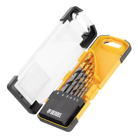 Набор сверл по металлу Denzel, 2-8мм, Р6М5К8-TiN, Golden Tip, 6 шт 723004 купить в Тюмени