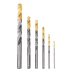 Набор сверл по металлу Denzel, 2-8мм, Р6М5К8-TiN, Golden Tip, 6 шт 723004 купить в Тюмени