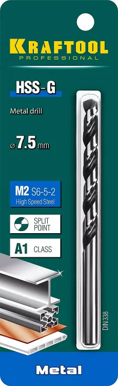 Сверла по металлу HSS-G 29651-7.5 купить в Тюмени