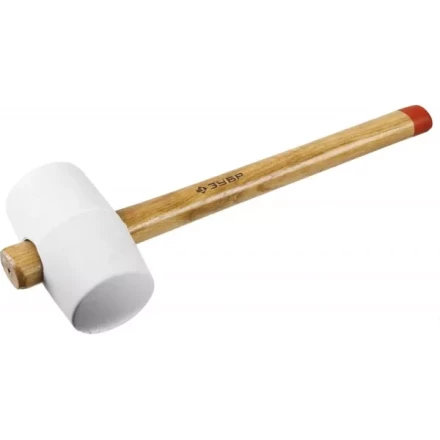 Киянка ЗУБР &quot;МАСТЕР&quot; резиновая белая, с деревянной рукояткой, 0,68кг 20511-680_z01 купить в Тюмени