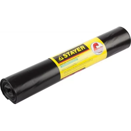 Мешки для строительного мусора STAYER &quot;Comfort&quot;, особопрочные, черные, 120л, 10шт 39157-120 купить в Тюмени