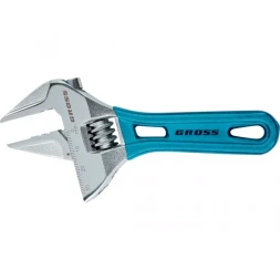 Ключ разводной, 150 мм,CrV, укороченная ручка GROSS 15564