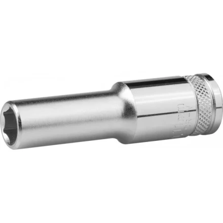 Торцовая головка KRAFTOOL &quot;INDUSTRIE QUALITAT&quot;, удлиненная, Cr-V, FLANK, хромосатинированная, 1/2&quot;, 11 мм 27807-11_z01 купить в Тюмени