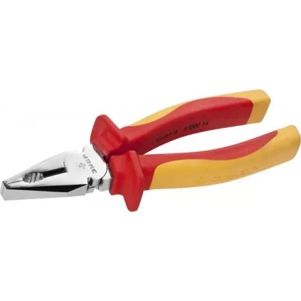 Плоскогубцы ЗУБР &quot;ПРОФЕССИОНАЛ&quot; &quot;ПРОФИЭЛЕКТРИК&quot;, диэлектрические комбинированные, двухкомп рукоятка, до ~1000В, 180мм 22145-1-18 купить в Тюмени