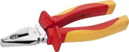 Плоскогубцы ЗУБР &quot;ПРОФЕССИОНАЛ&quot; &quot;ПРОФИЭЛЕКТРИК&quot;, диэлектрические комбинированные, двухкомп рукоятка, до ~1000В, 180мм 22145-1-18 купить в Тюмени
