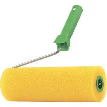 Валик &quot;СТРУКТУРНЫЙ&quot; поролоновый с ручкой, &quot;гладкий&quot;, 180 мм СИБРТЕХ 80233 купить в Тюмени