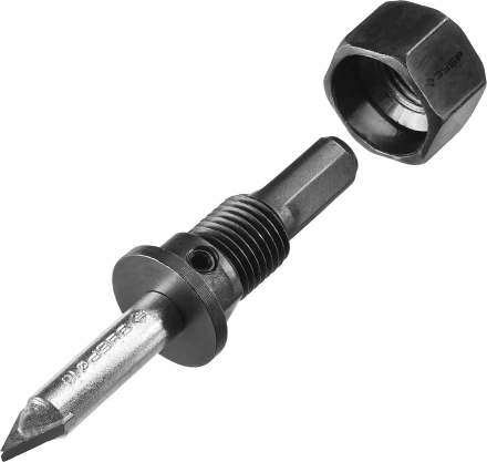 Коронка-чашка ЗУБР &quot;ПРОФЕССИОНАЛ&quot; c карбид-вольфрамовым нанесением, 102 мм, высота 25 мм, в сборе с державкой и сверлом 33360-102_z01 купить в Тюмени