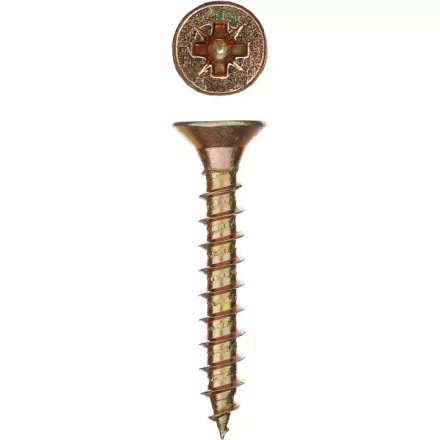 Шурупы ЗУБР &quot;МАСТЕР&quot; по дереву желтопассивированные, 6.0x45мм, 150шт 4-300391-60-045 купить в Тюмени