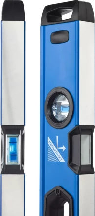 Уровень  ЗУБР &quot;ЭКСПЕРТ&quot; &quot;УСП - 2&quot;коробчатый усилен, 2 фрезерован баз поверхности, 3 ампулы, крашенный, с ручками, 100см 34587-100 купить в Тюмени