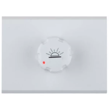 Диммер СВЕТОЗАР "ЭФФЕКТ" без вставки и рамки, цвет белый, 60-500Вт SV-54442-W купить в Тюмени