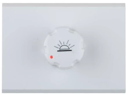 Диммер СВЕТОЗАР "ЭФФЕКТ" без вставки и рамки, цвет белый, 60-500Вт SV-54442-W купить в Тюмени