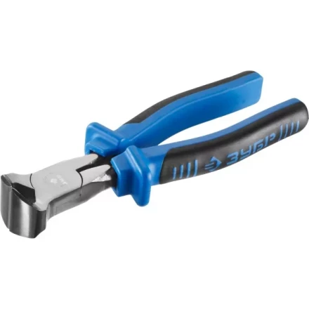 Кусачки торцевые ЗУБР, особостойкое спец. покрытие Н12Х1 (никель/хром), двухкомпонентные рукоятки, 180мм 2201-7-18_z01 купить в Тюмени