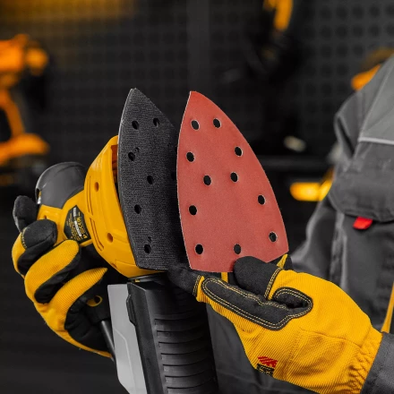 Треугольник абразивный на ворc. подложке под &quot;липучку&quot;, перф., P 600, 150х150х100 мм, 5 шт. Denzel 738697 купить в Тюмени