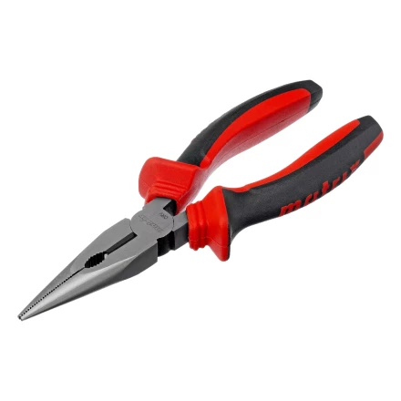 Длинногубцы прямые Matrix, 160 мм, хром-ванадий, двухкомпонентные рукоятки, 17309 купить в Тюмени